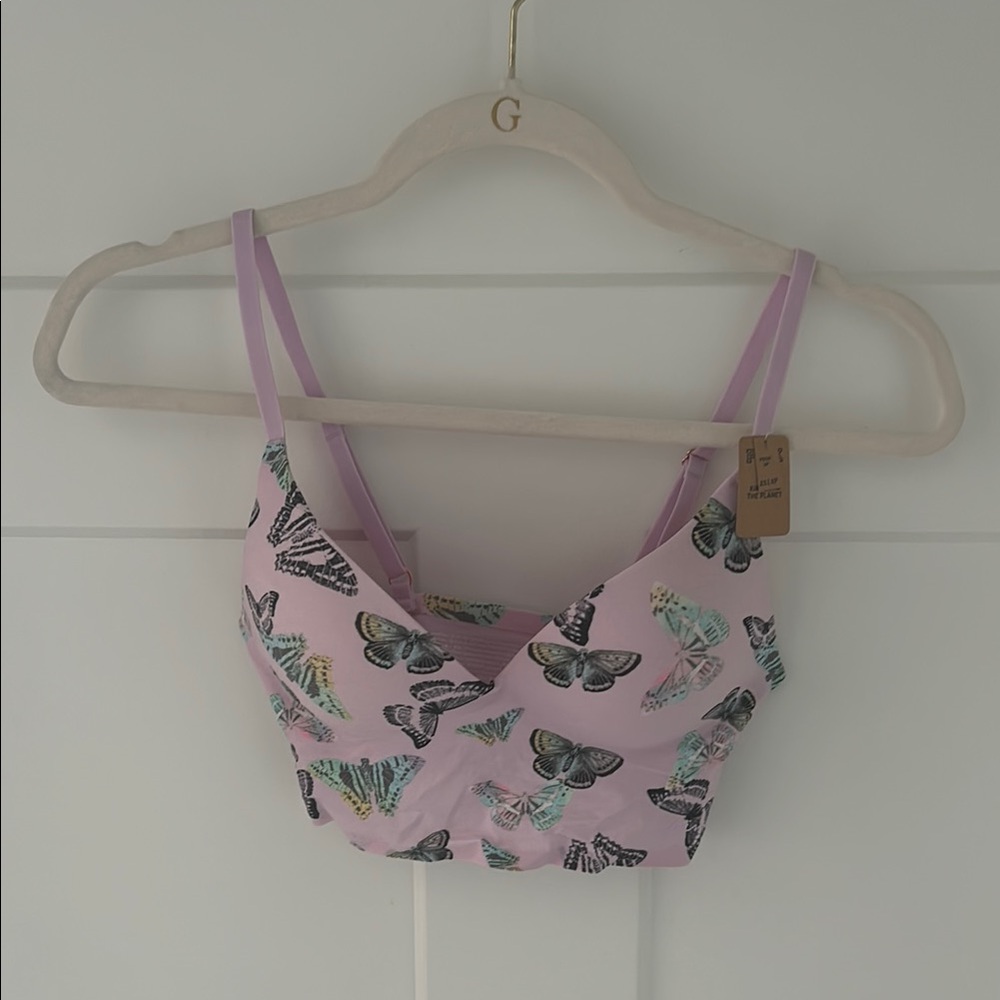 Brand new with tag Victoria’s Secret PINK Butterfly Print Push Up Bralette
